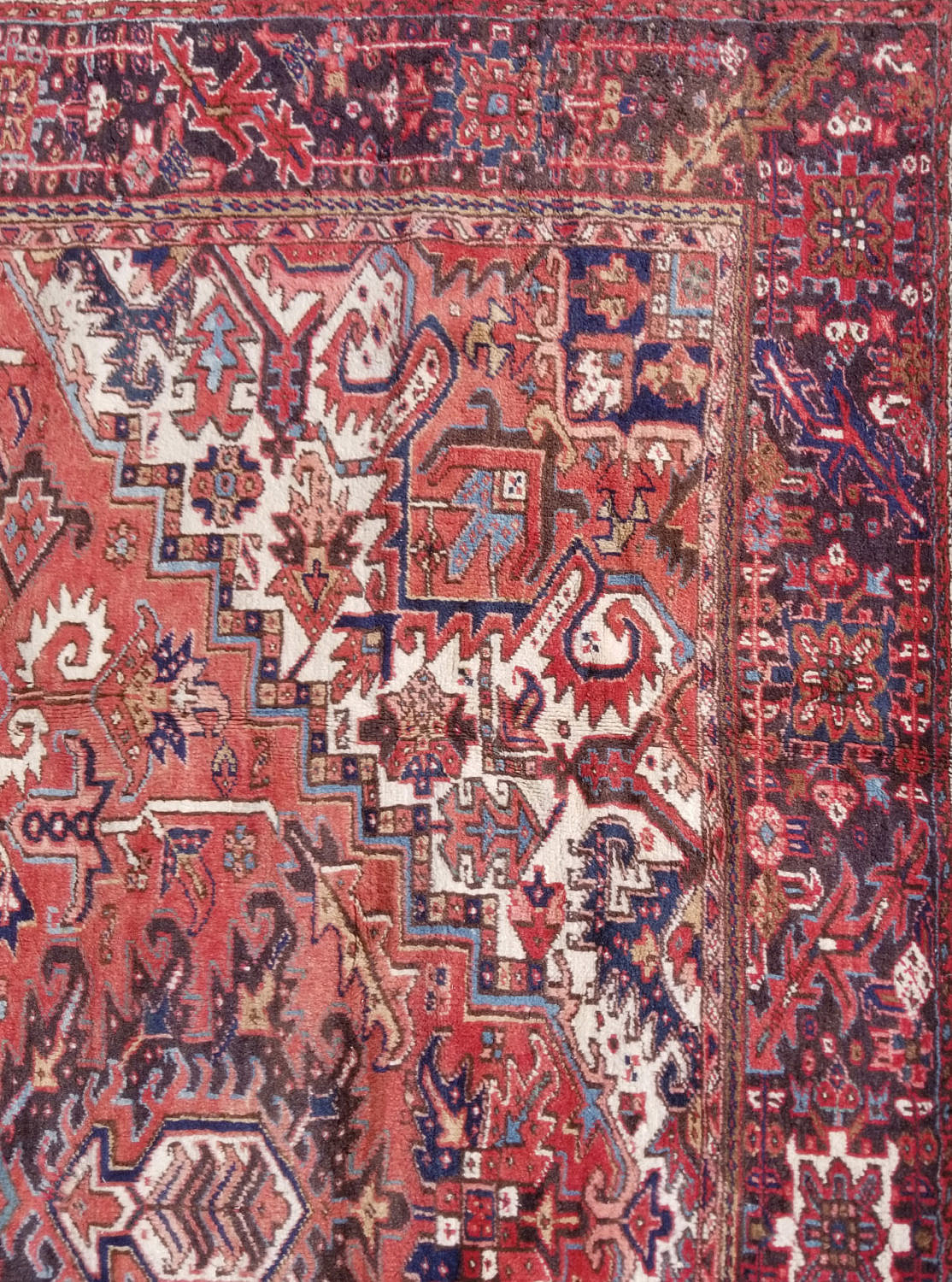 Vintage Heriz Carpet ca 1940s Vintage Heriz Carpet circa 1940s