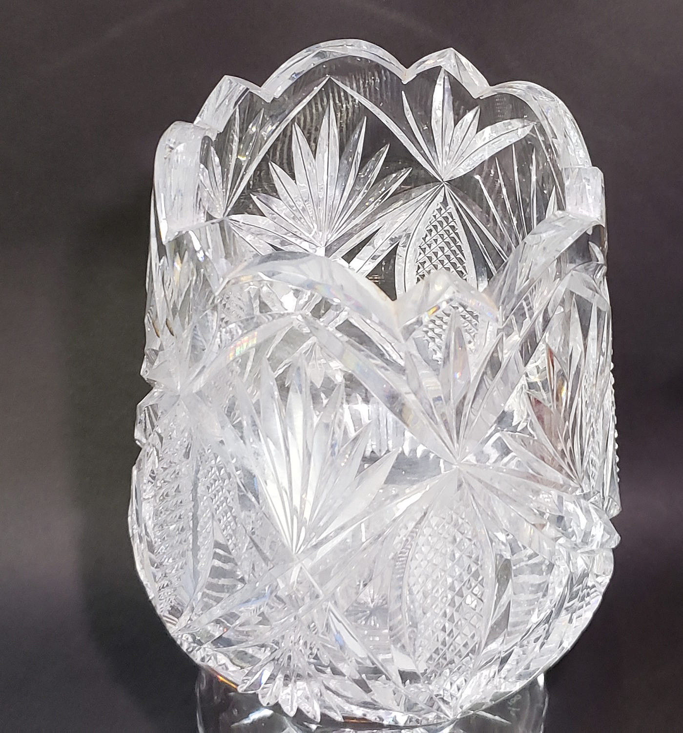 Heritage Cut Crystal Tulip Shaped Vase 1/100 Contemporary Limited